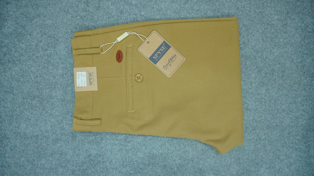 Men’s Mercerized Cotton Flat-Front Trousers SPB002