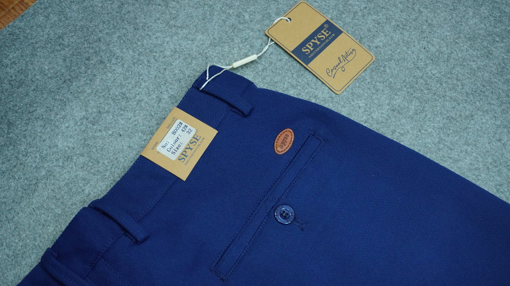 Men’s Mercerized Cotton Flat-Front Trousers SPB002