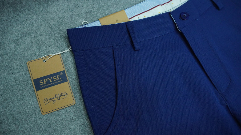 Men’s Mercerized Cotton Flat-Front Trousers SPB002