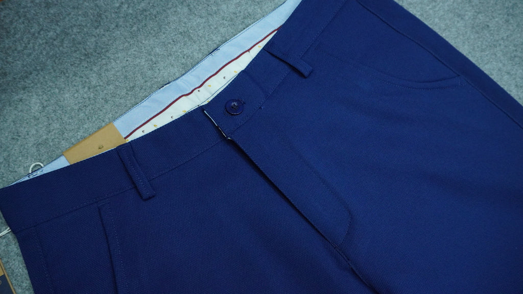 Men’s Mercerized Cotton Flat-Front Trousers SPB002