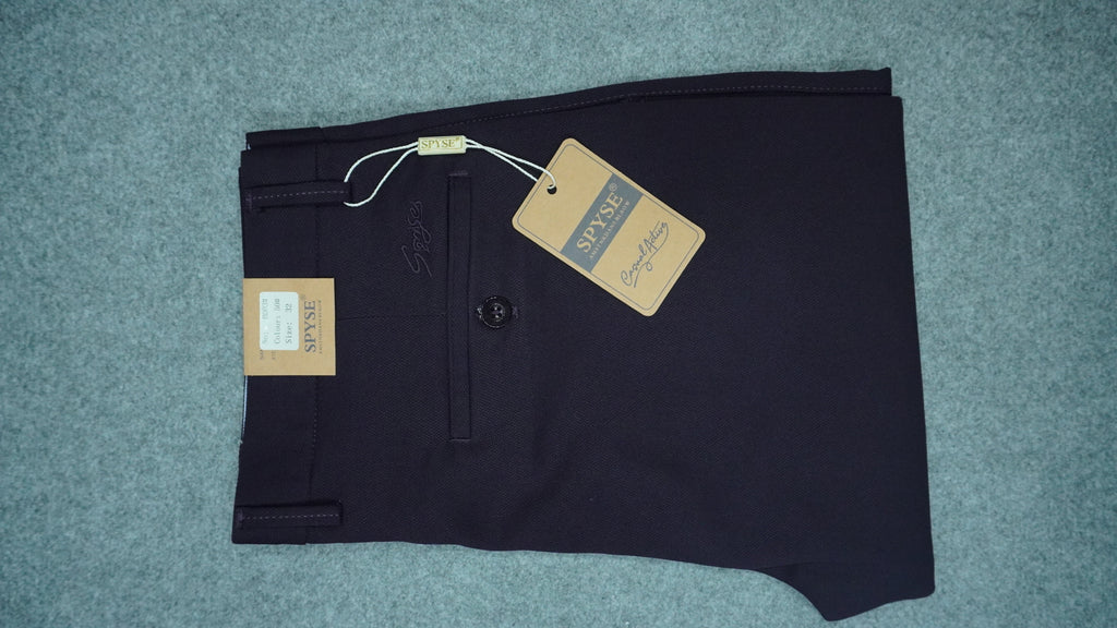 Men’s Mercerized Cotton Flat-Front Pants SPB003