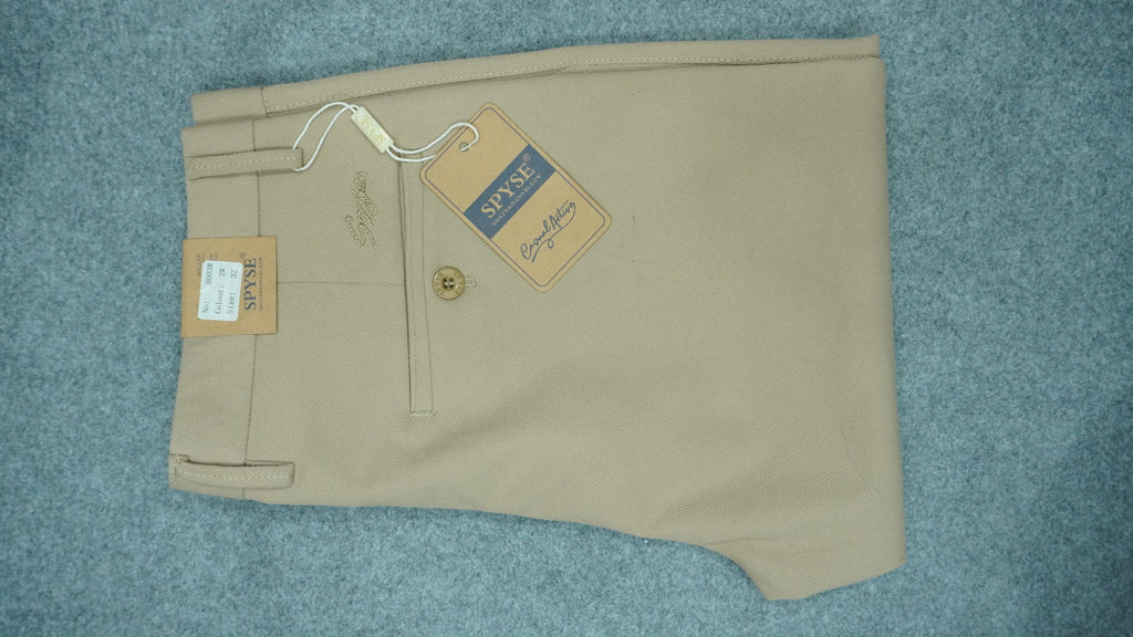 Men’s Mercerized Cotton Flat-Front Pants SPB003