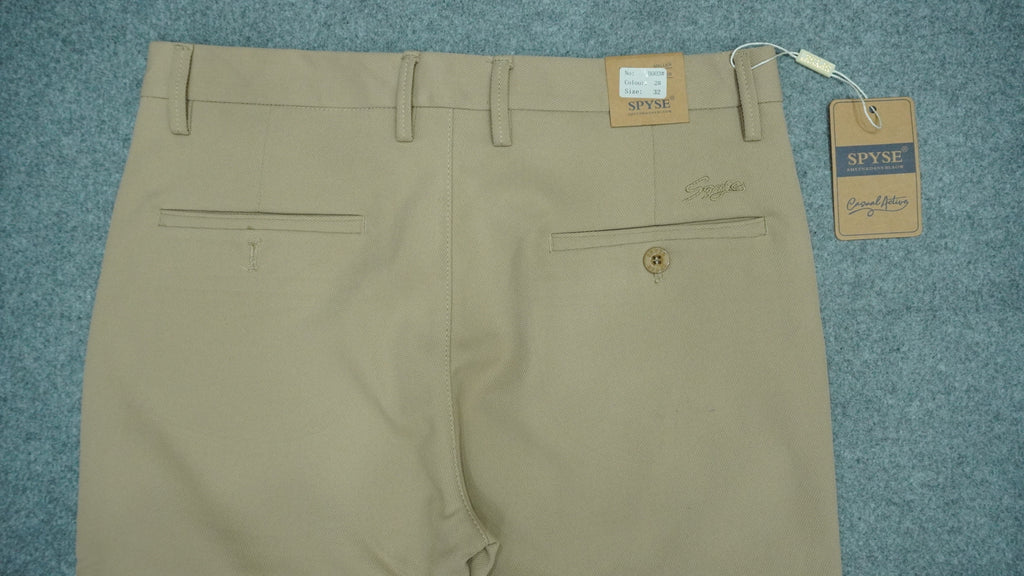 Men’s Mercerized Cotton Flat-Front Pants SPB003