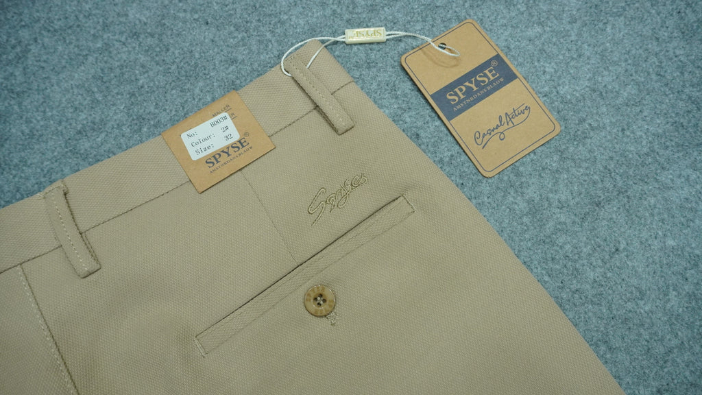 Men’s Mercerized Cotton Flat-Front Pants SPB003