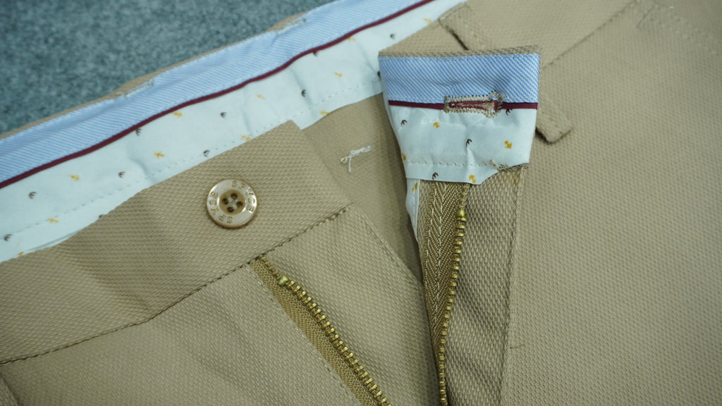 Men’s Mercerized Cotton Flat-Front Pants SPB003
