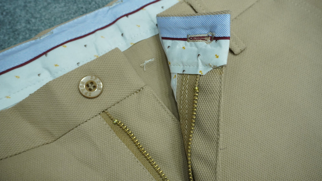 Men’s Mercerized Cotton Flat-Front Pants SPB003