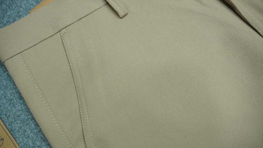Men’s Mercerized Cotton Flat-Front Pants SPB003