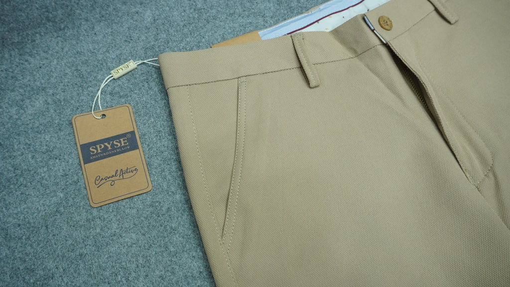 Men’s Mercerized Cotton Flat-Front Pants SPB003