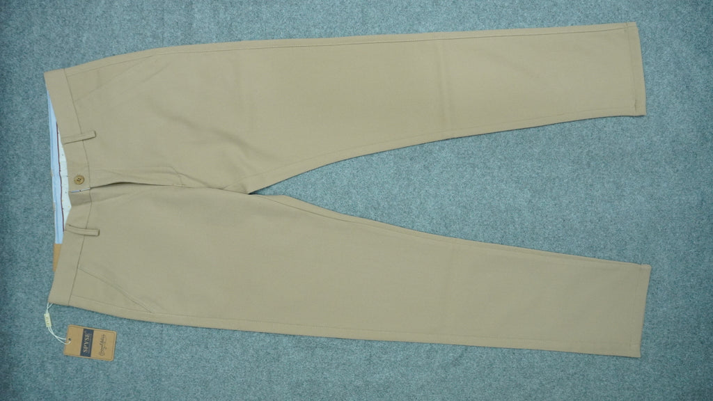 Men’s Mercerized Cotton Flat-Front Pants SPB003
