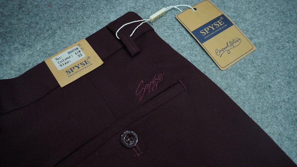 Men’s Mercerized Cotton Flat-Front Pants SPB003