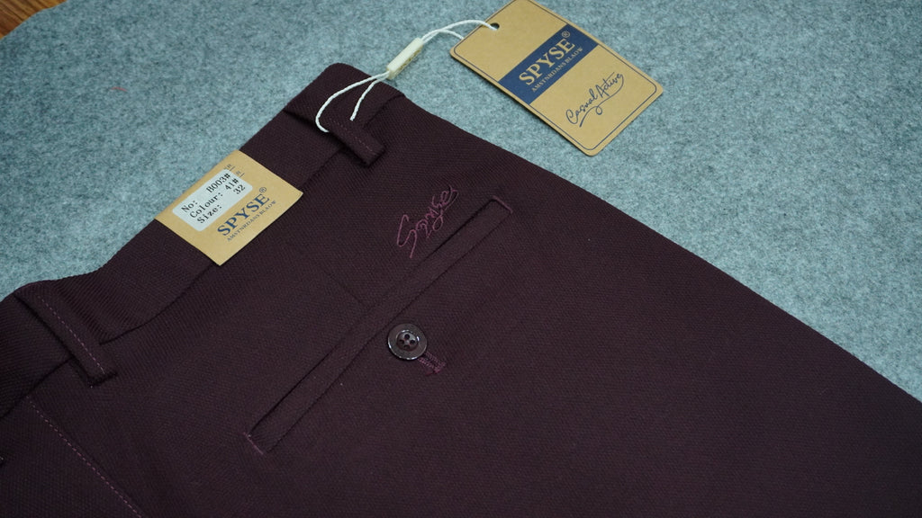 Men’s Mercerized Cotton Flat-Front Pants SPB003