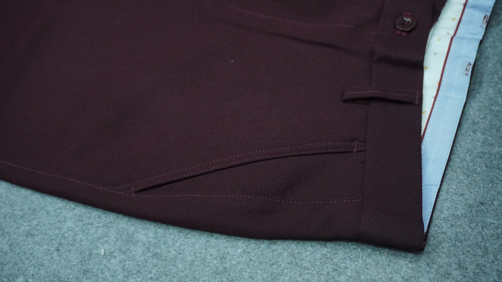 Men’s Mercerized Cotton Flat-Front Pants SPB003