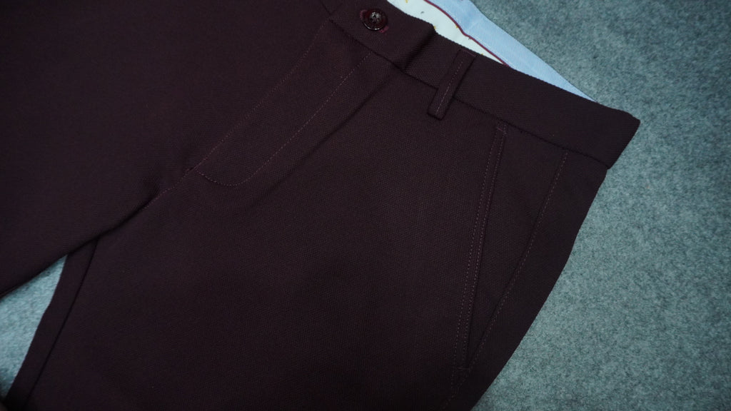Men’s Mercerized Cotton Flat-Front Pants SPB003