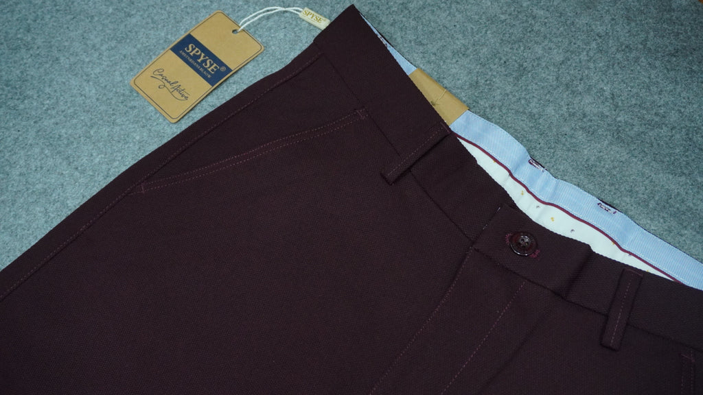 Men’s Mercerized Cotton Flat-Front Pants SPB003
