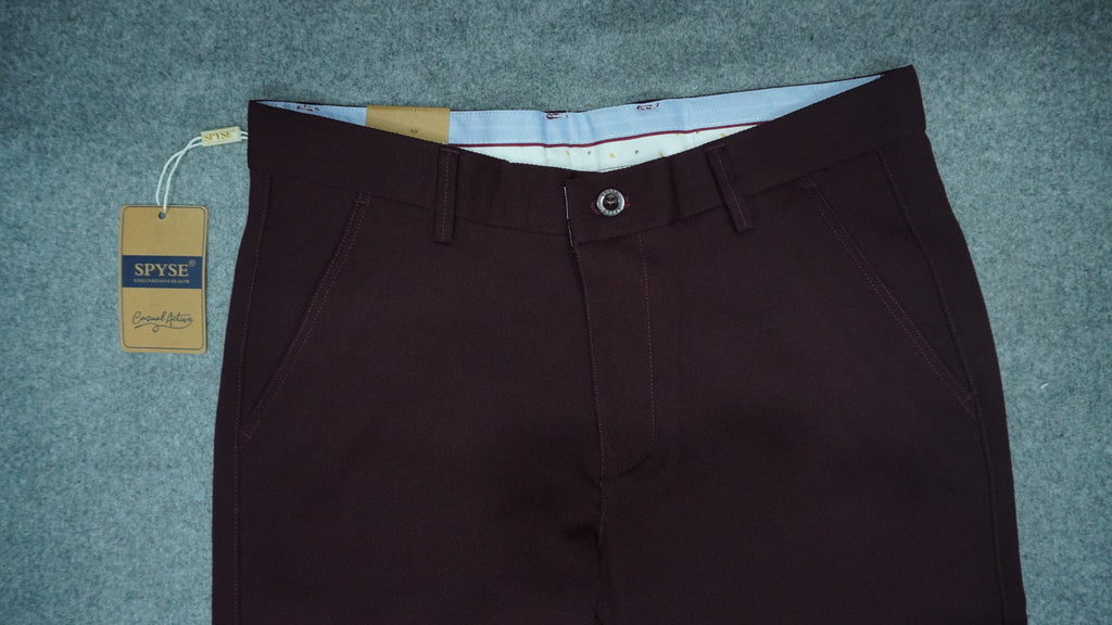 Men’s Mercerized Cotton Flat-Front Pants SPB003