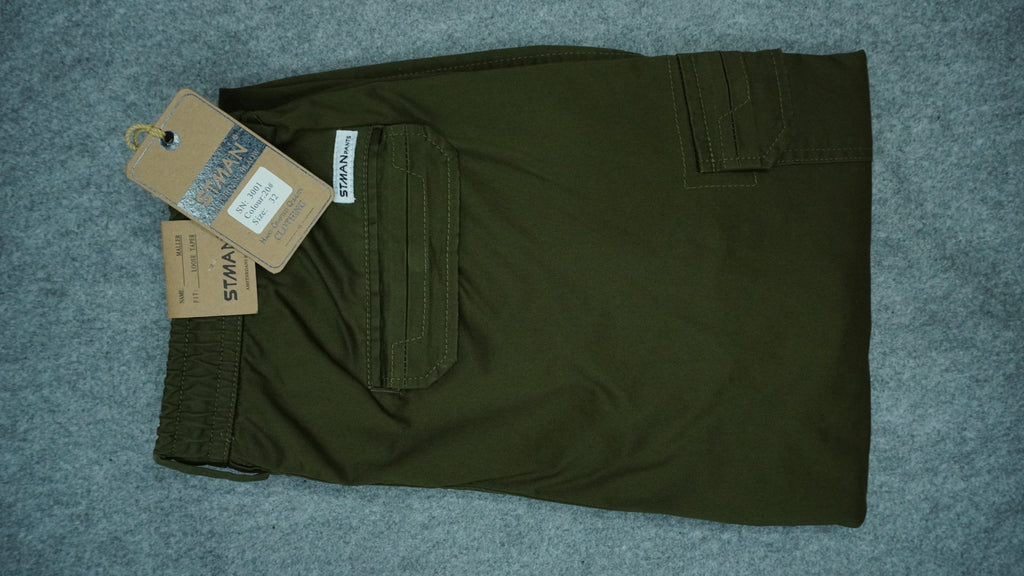 Men’s Tencel Blend Cargo Jogger Pants ST3001