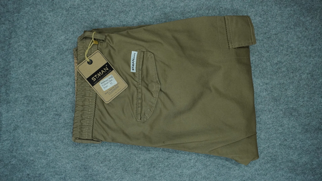 Men’s Tencel Blend Cargo Jogger Pants ST3001